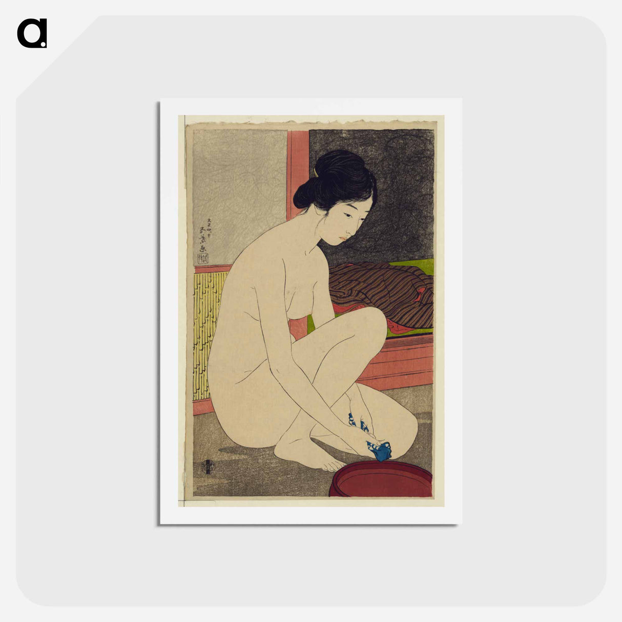 アートポストカード-Woman after Bath - The Model Tomi after Bath
- 橋口 五葉 Postcard.