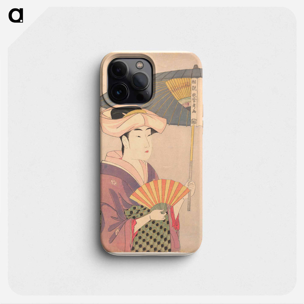 Woman Holding Up a Parasol - 喜多川 歌麿 Phone Case.