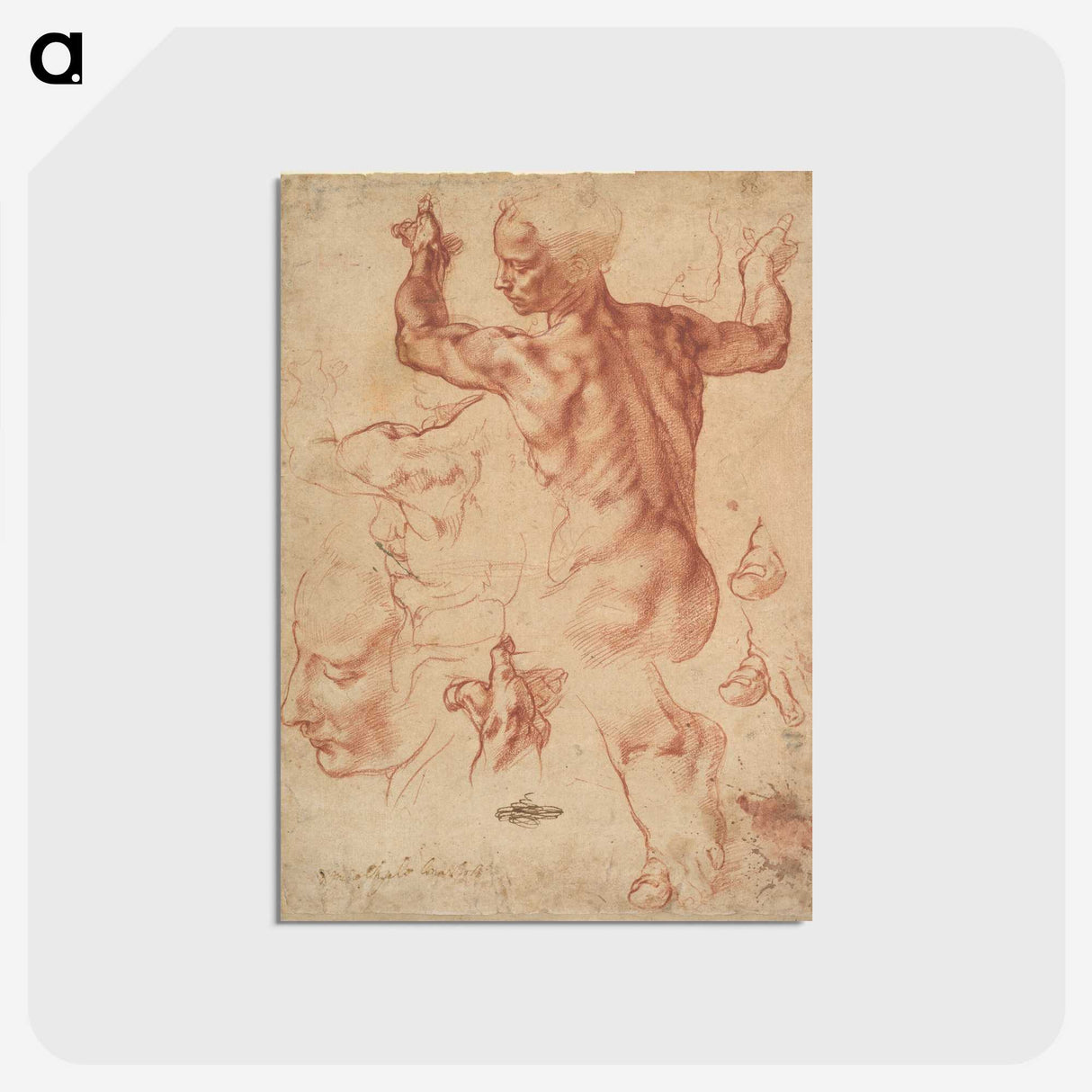 1-18_Michelangelo-Buonarroti_postcard