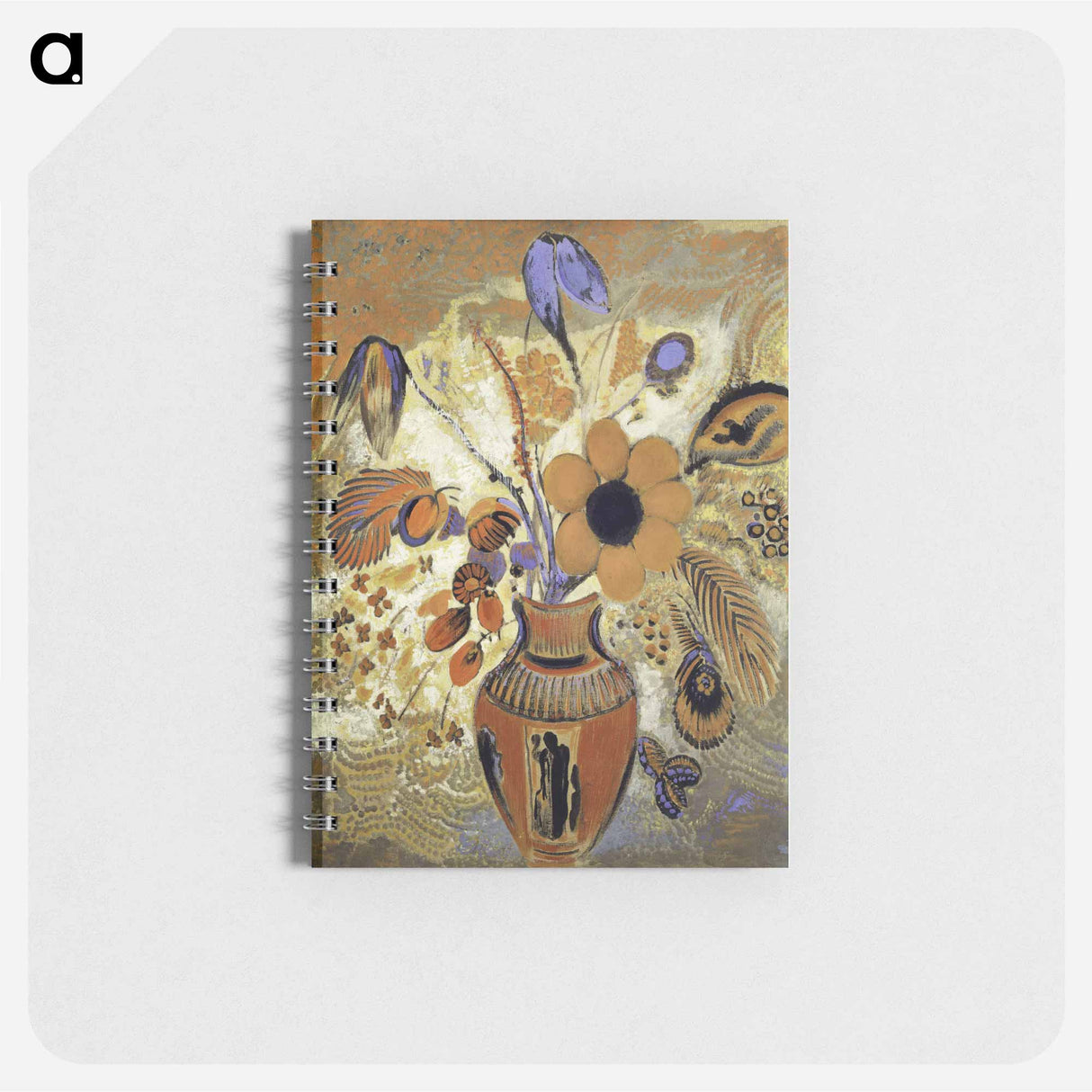 Etruscan Vase with Flowers - オディロン ルドン Memo.