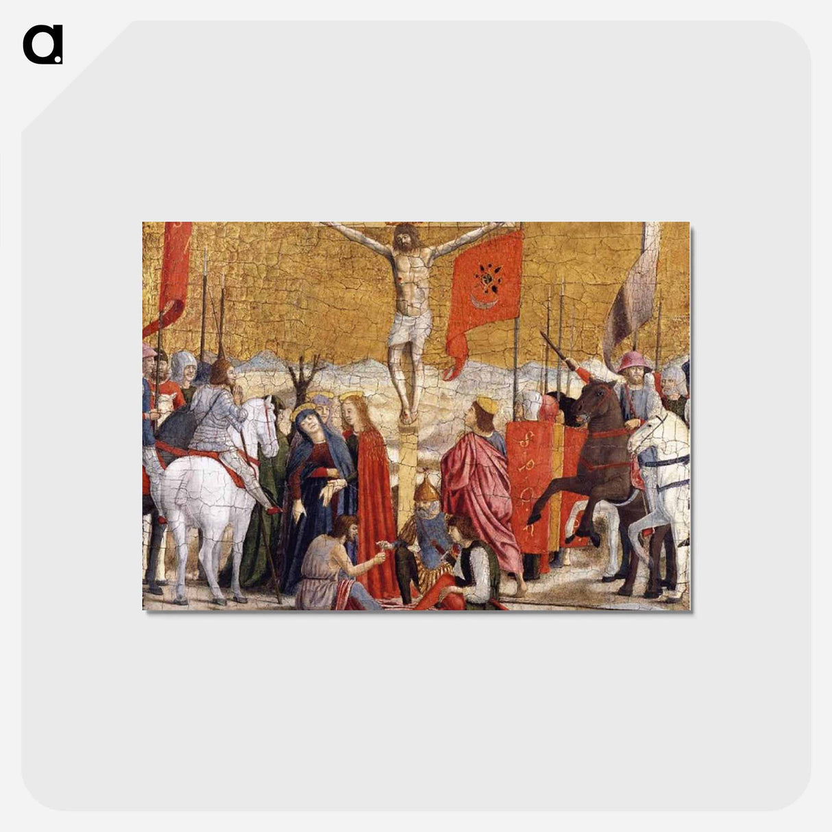 Crucifixion - ピエロ デラ フランチェスカ Postcard.