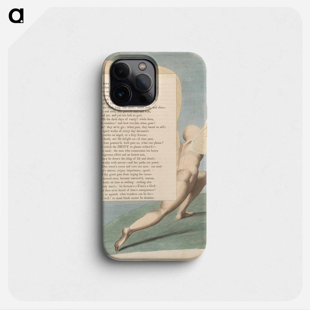 Young's Night Thoughts, Page 25, "Behold Him, When Past by; What Then Is Seen" - William Blake Phone Case.