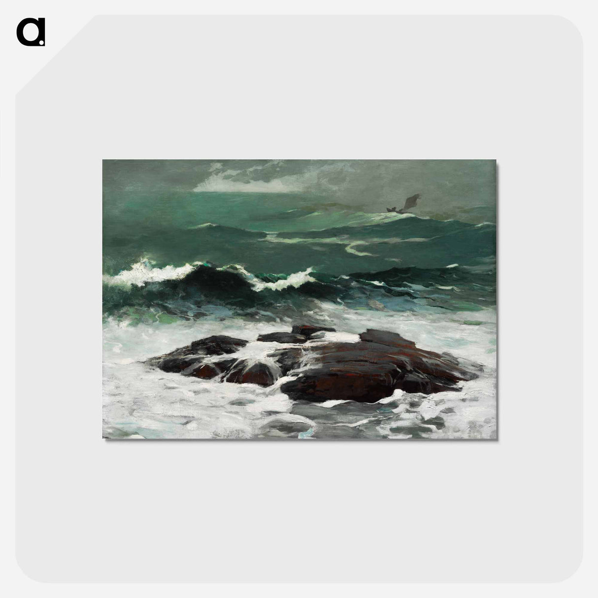 アートポストカード-Summer Squall - ウィンスロー ホーマー Postcard.