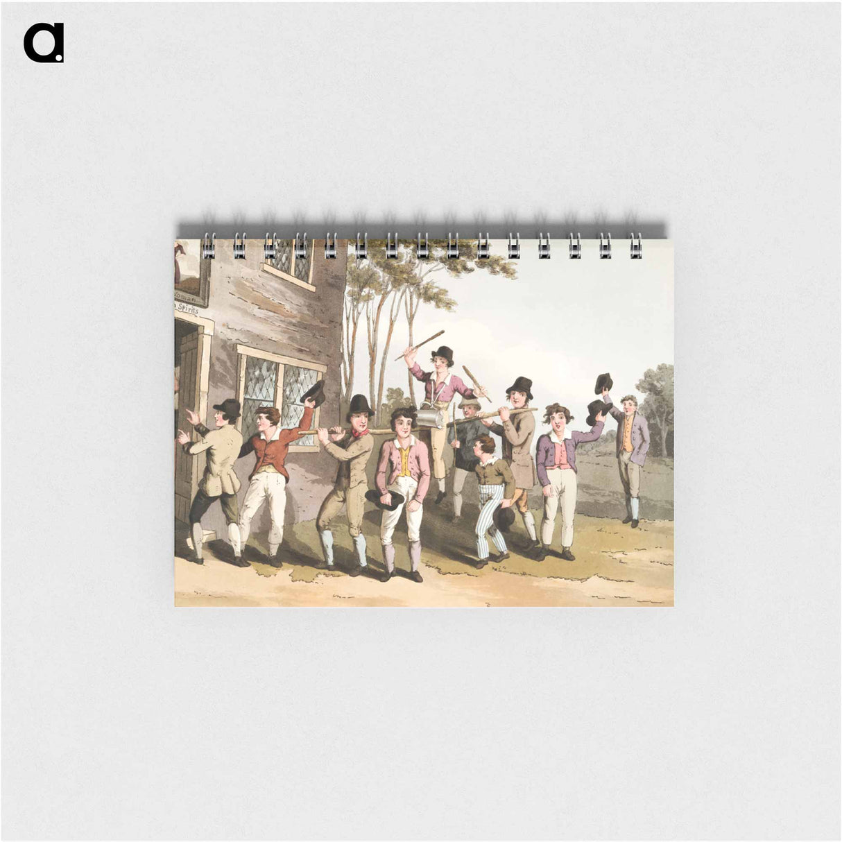 Illustration of riding the stang - 19世紀のヨークシャー Memo.