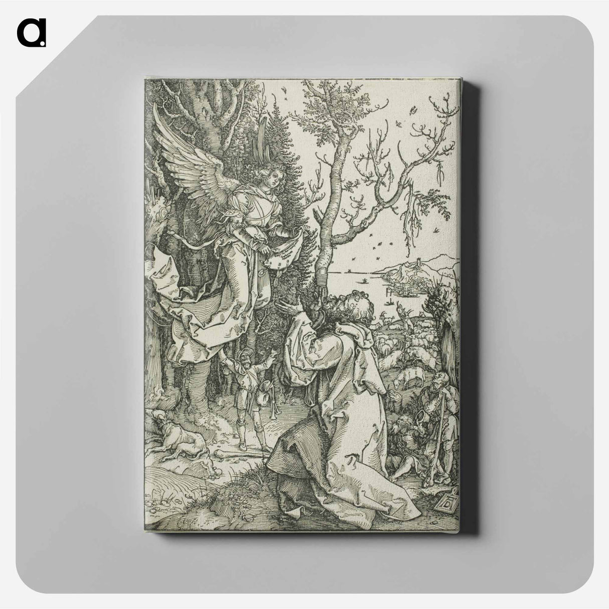 Joachim and the Angel - アルブレヒト デューラー Canvas.