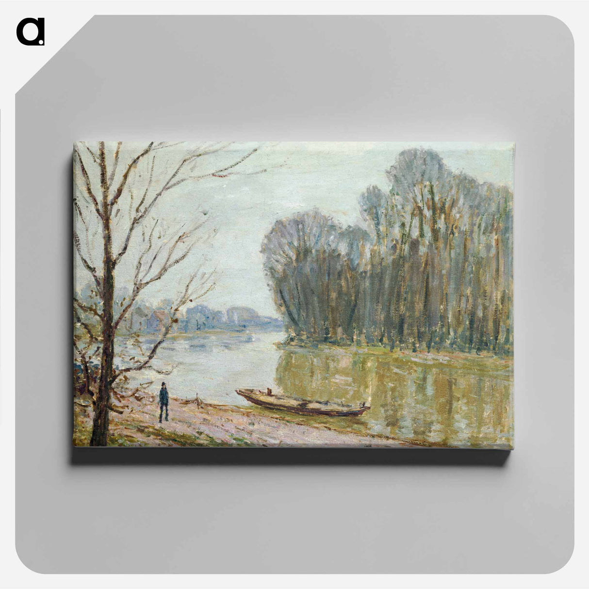 The Loire - アルフレッド シスレー Canvas.