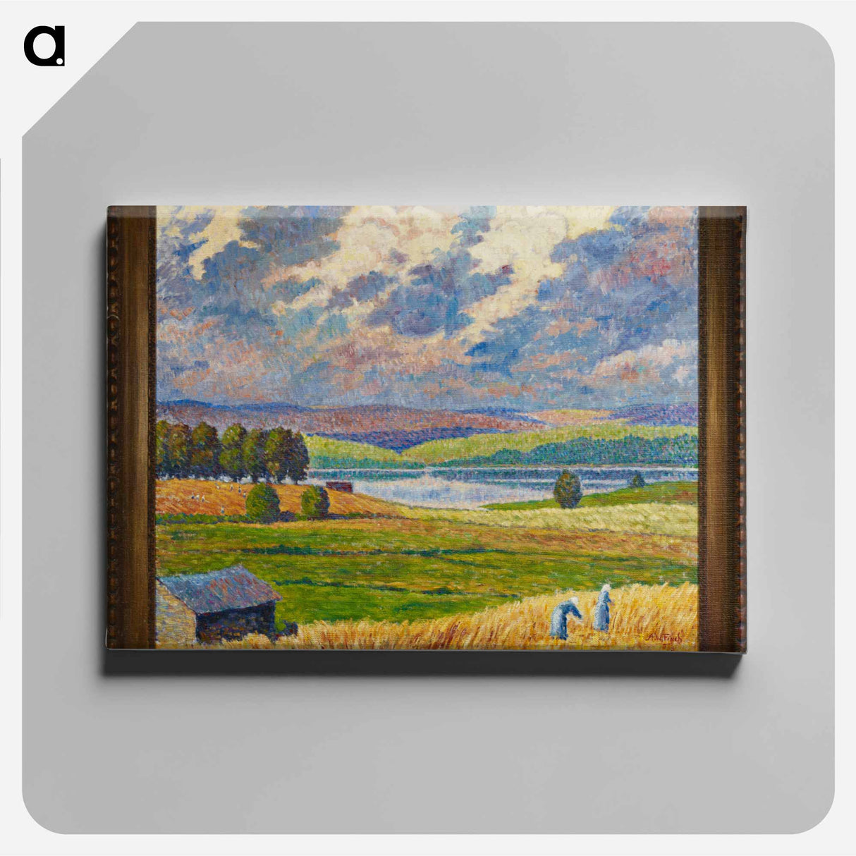 Landscape from padasjoki - アルフレッド ウィリアム フィンチ Canvas.