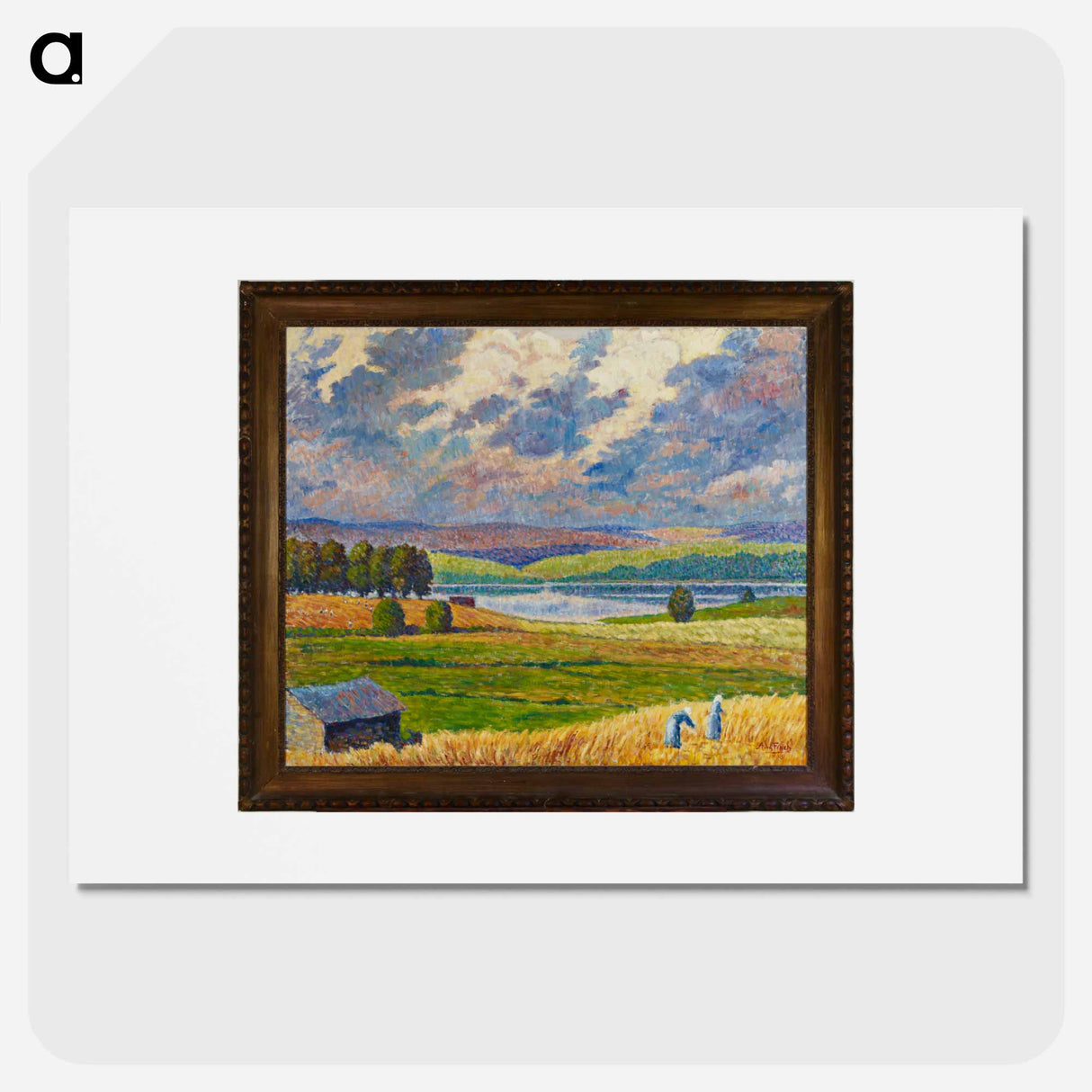 Landscape from padasjoki - アルフレッド ウィリアム フィンチ Poster.