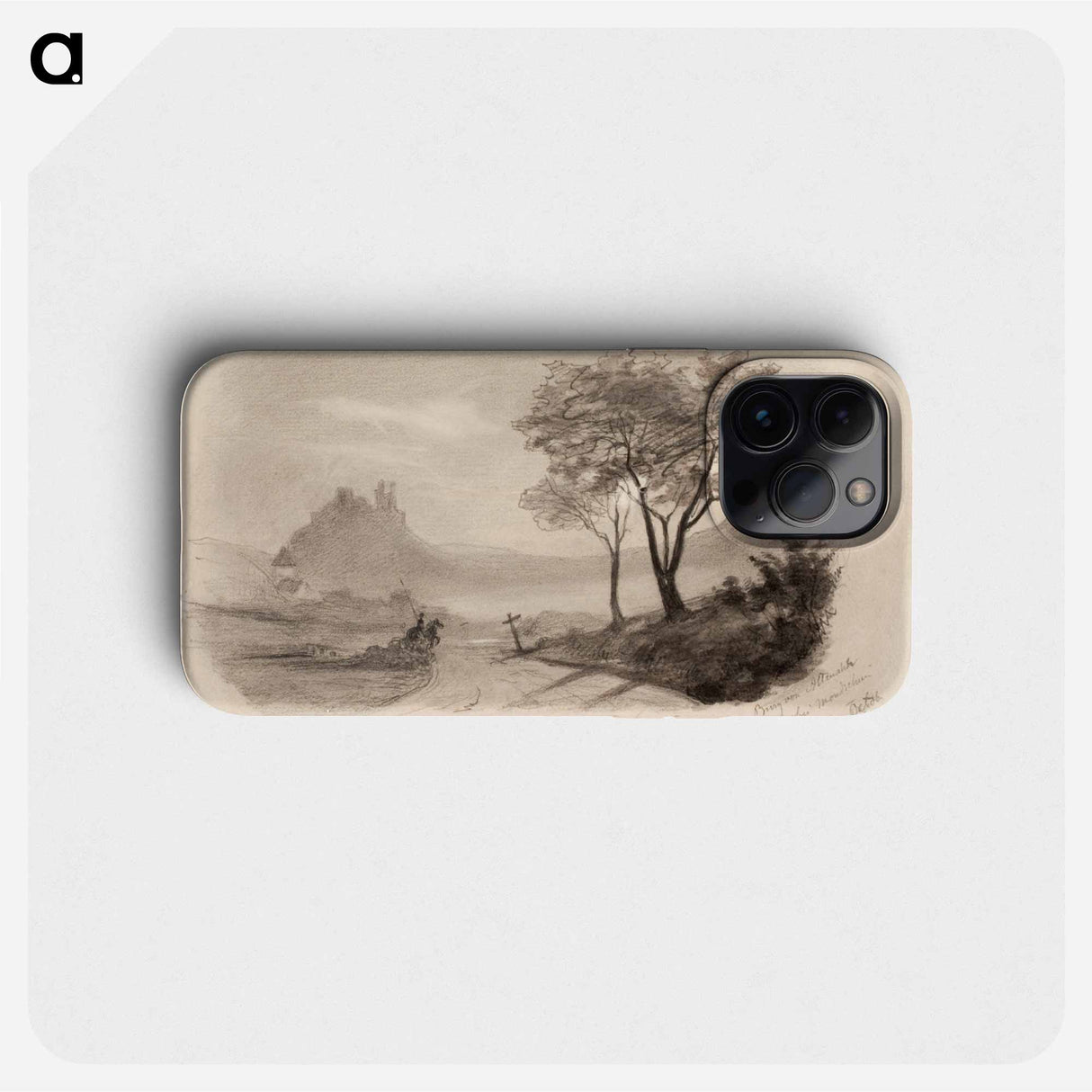 Altenahrin linna kuutamossa - アンダース エクマン Phone Case.