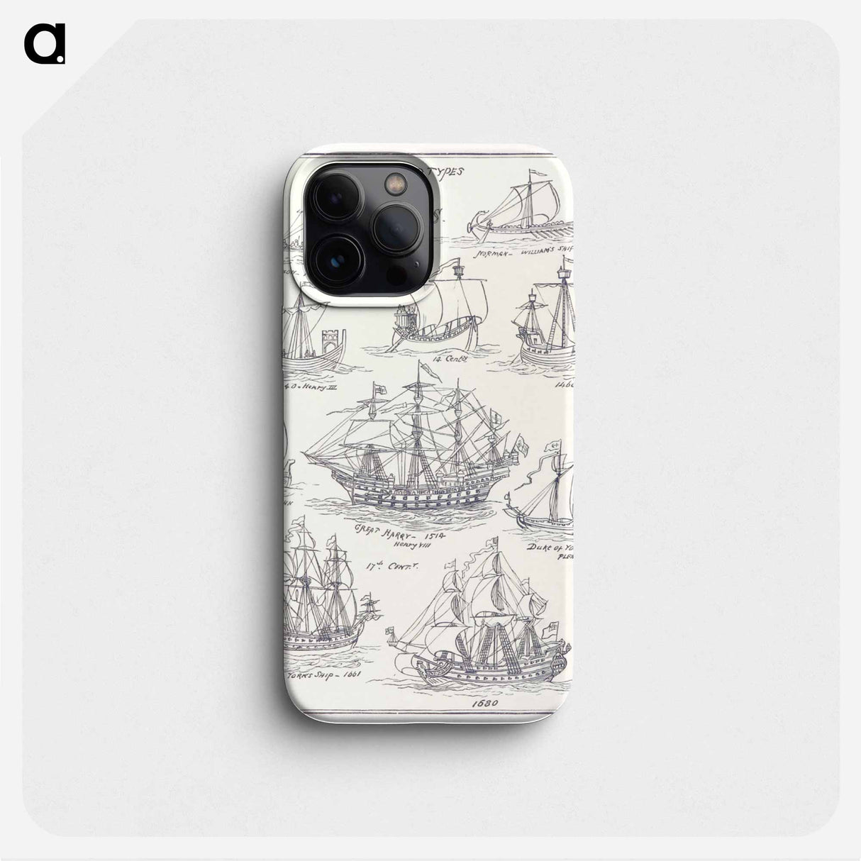 Sea Pictures - アンティーク地図 Phone Case.