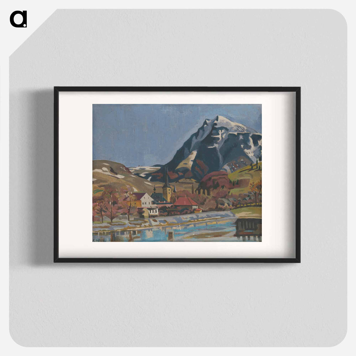 View of dolný kubín - アーノルド ピーター ワイズ クビンチャン Poster.