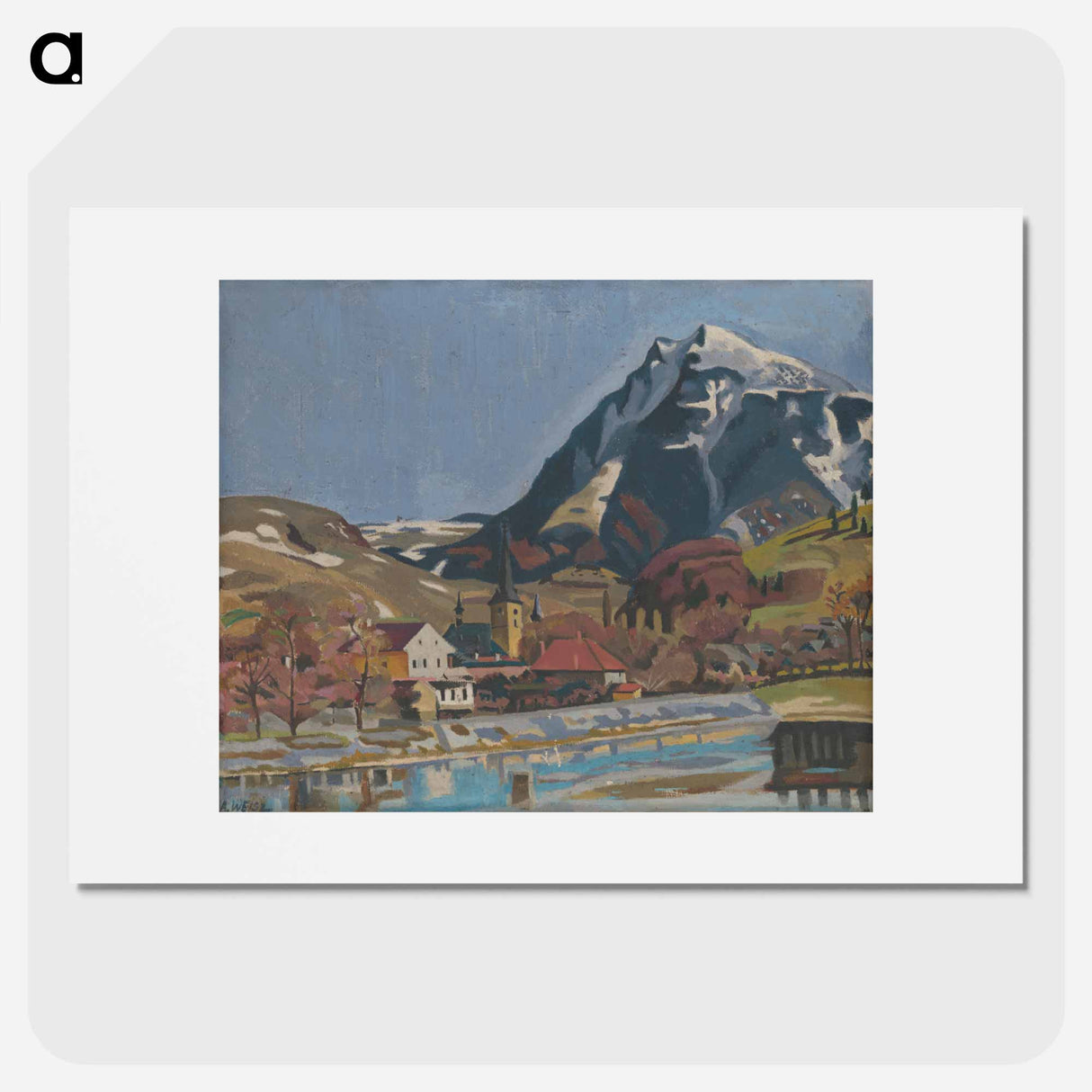 View of dolný kubín - アーノルド ピーター ワイズ クビンチャン Poster.