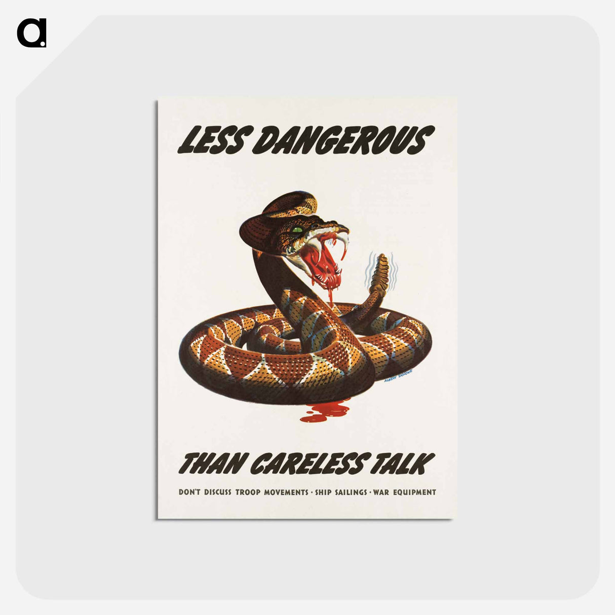 アートポストカード-Careless Talk
- ボストン公共図書館 Postcard.