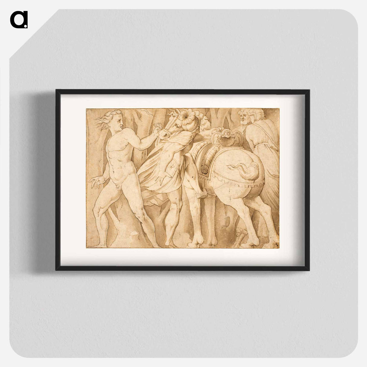 Scene from Roman history - カラヴァッジョ Poster.