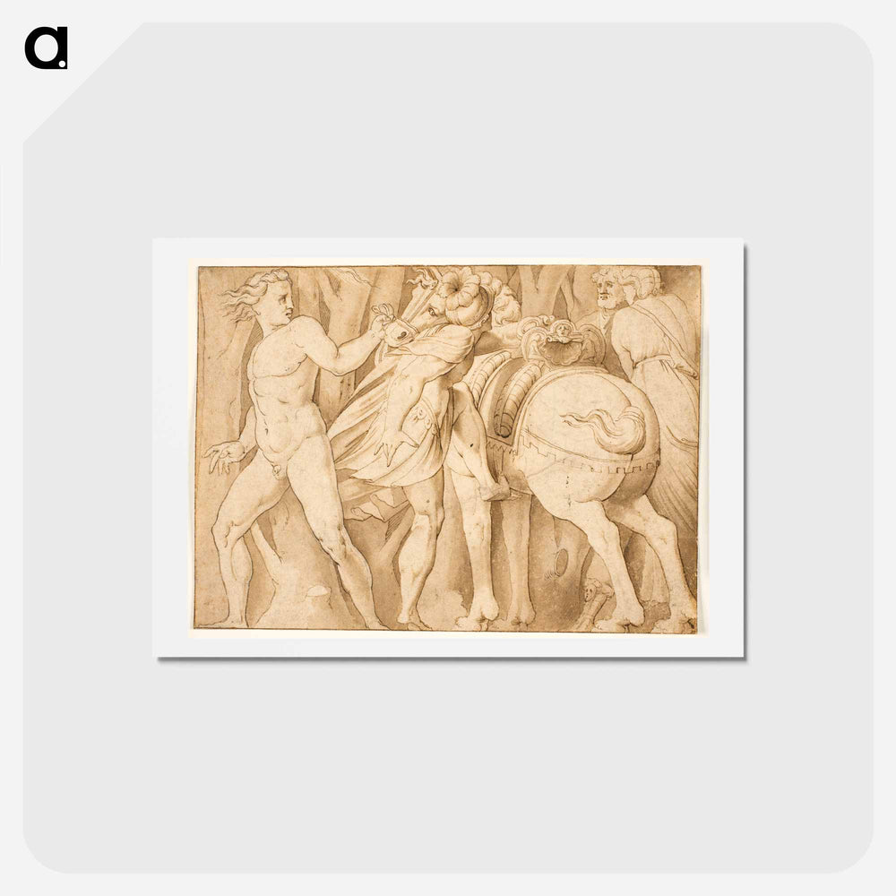 Scene from Roman history - カラヴァッジョ Postcard.