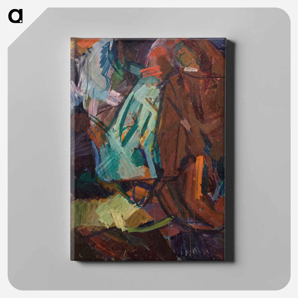 Sketch after Delacroix's "Dante and Vergil" - エドヴァルド ウェイ Canvas.