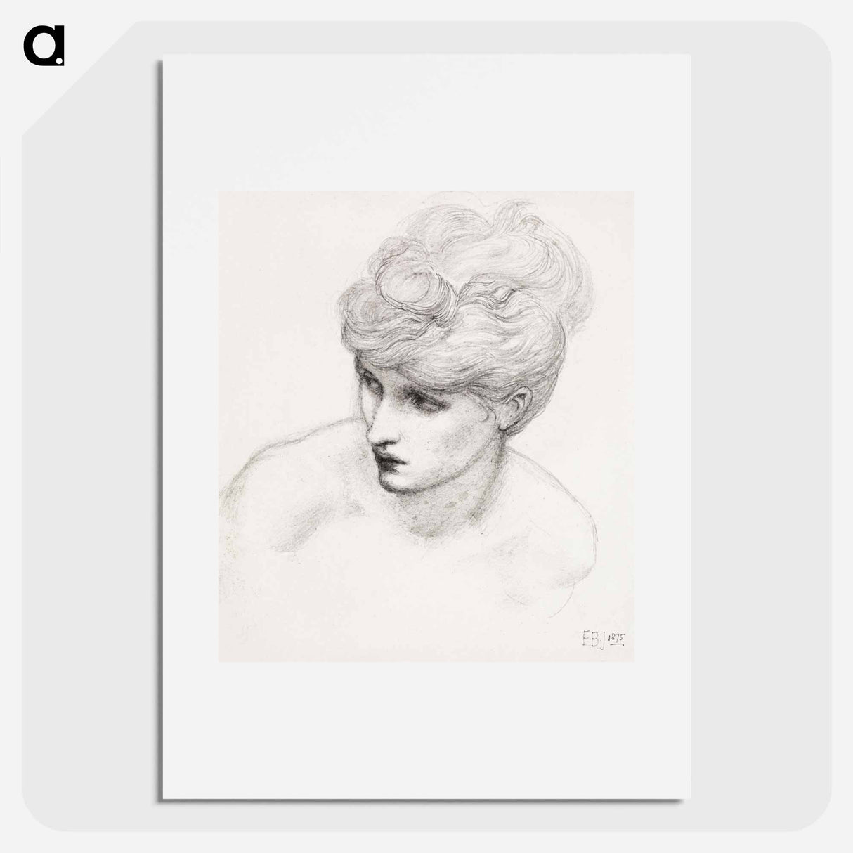 Car of Love or Love's Wayfaring - Study of Maria Zambaco - エドワード バーン ジョーンズ Poster.