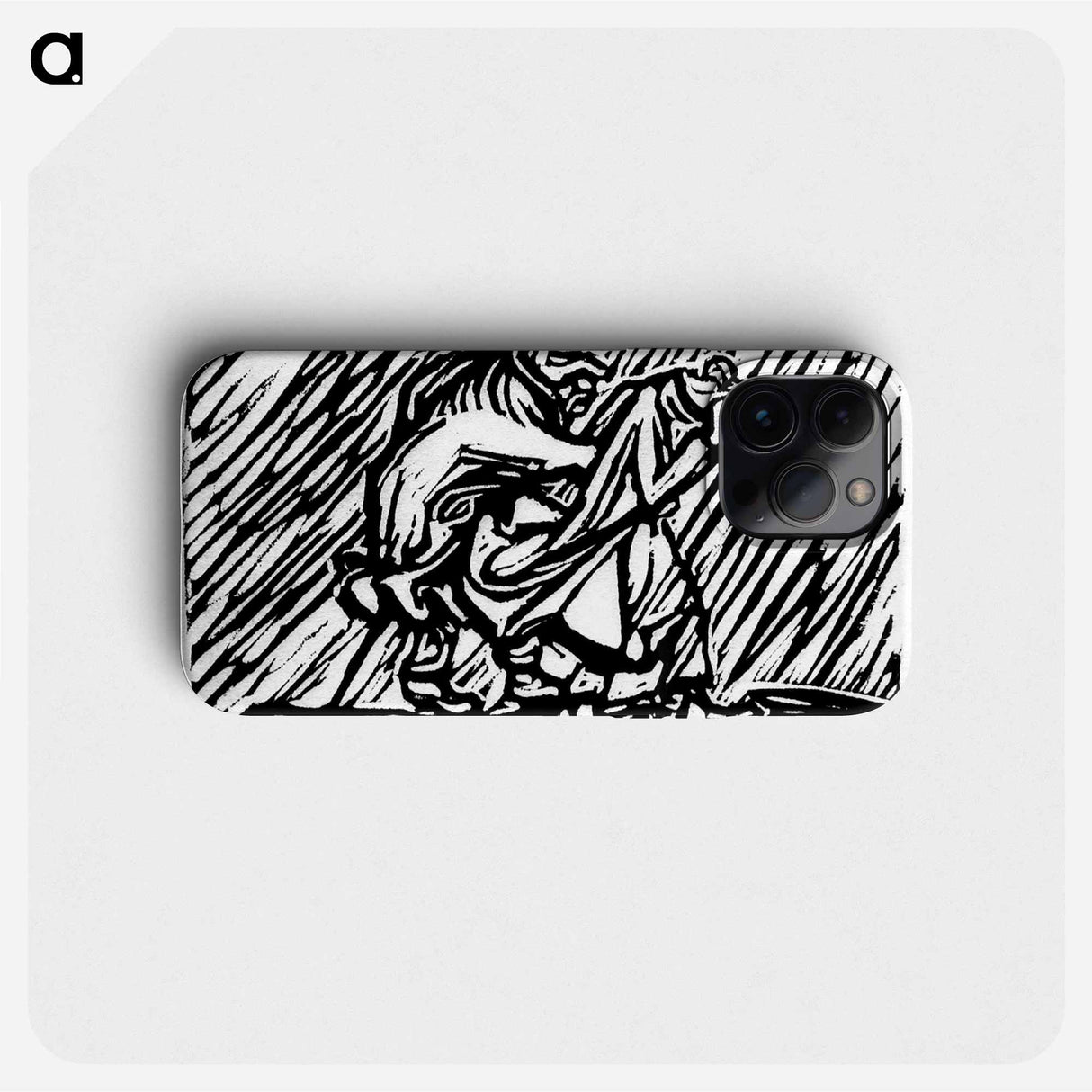 Wayfaring couple in the rain - エルンスト ハインリヒ バルラッハ Phone Case.