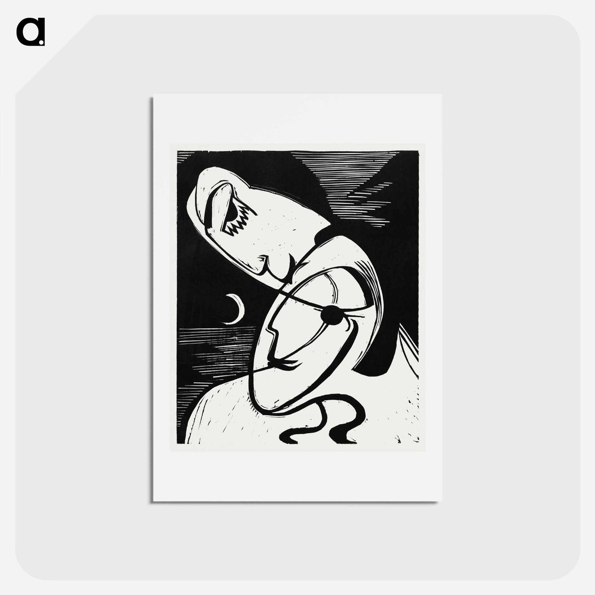 アートポストカード-The Kiss - エルンスト ルートヴィヒ キルヒナー Postcard.