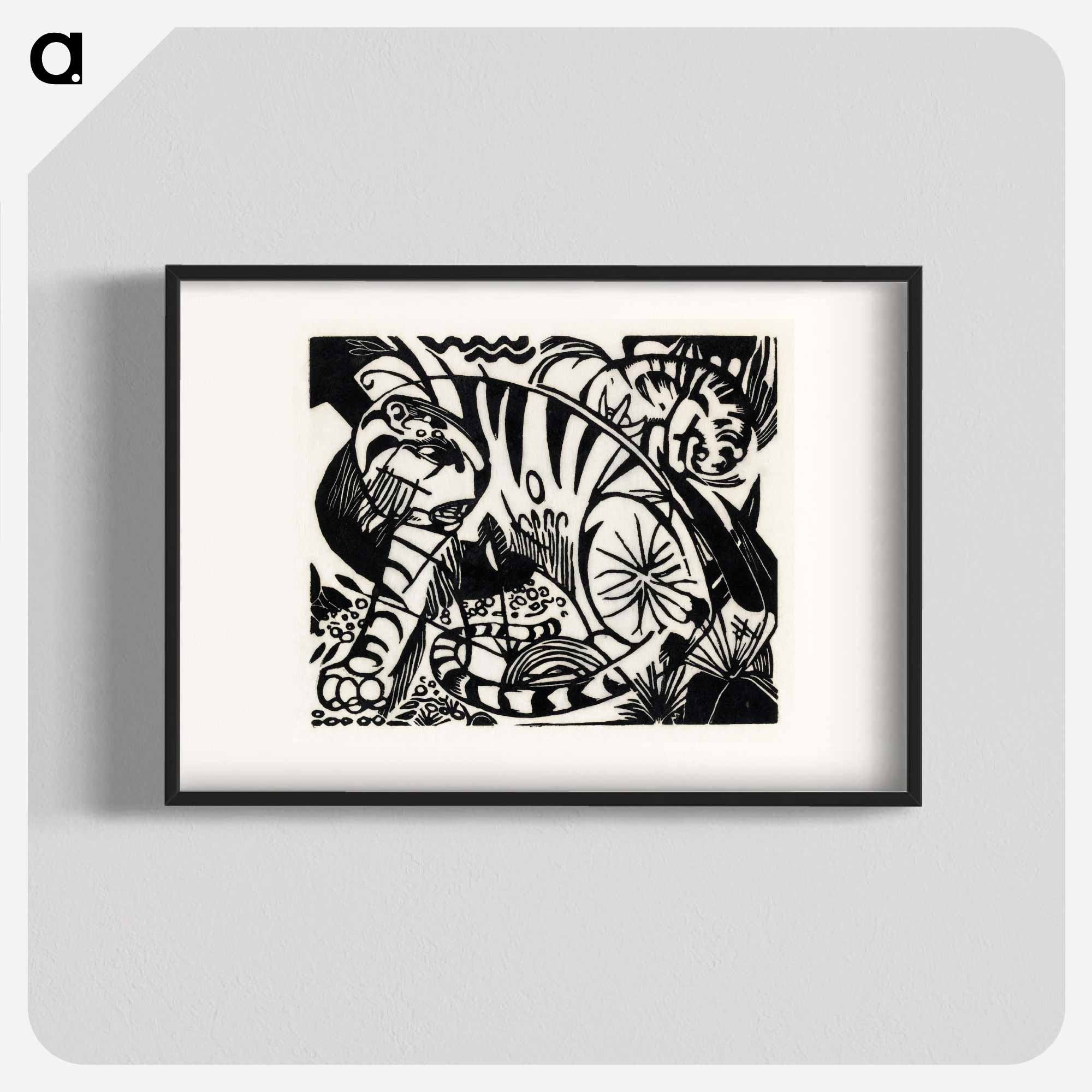 Franz Marc(フランツ マルク)のTiger - フランツ マルク Poster