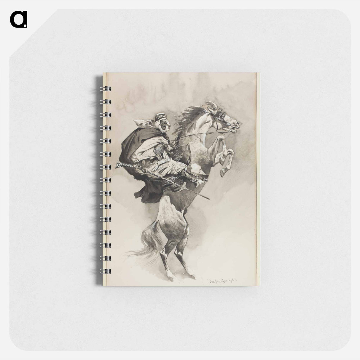 アートメモ帳-As They Threw Their Animals Back Upon Their Haunches
- フレデリック レミントン Memo.