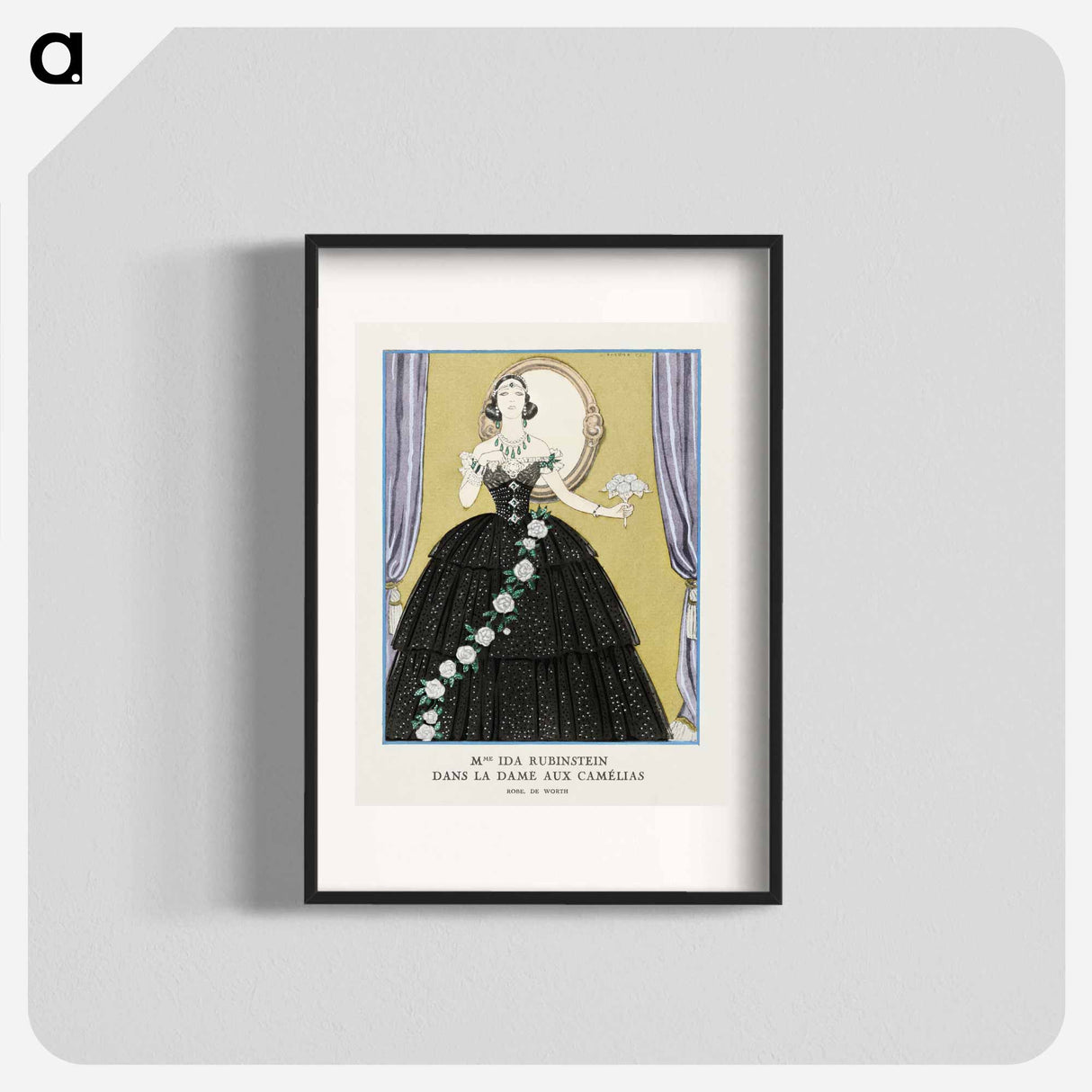 Mme Ida Rubinstein dans "La Dame aux Camélias" - ジョージ バービエ Poster.