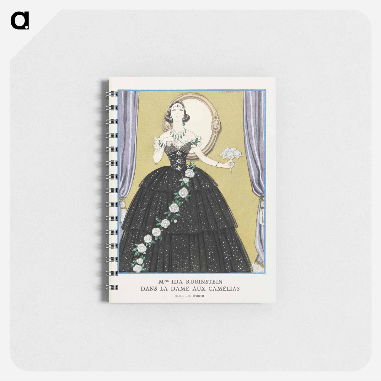 Mme Ida Rubinstein dans "La Dame aux Camélias" - ジョルジュ バルビエ Memo.