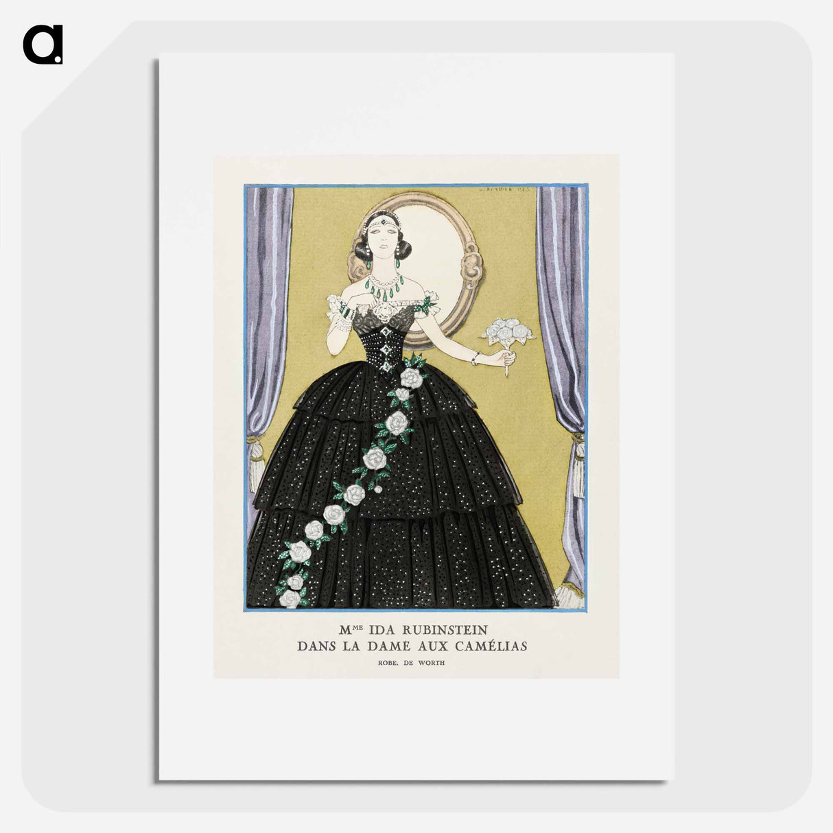 Mme Ida Rubinstein dans "La Dame aux Camélias" - ジョージ バービエ Poster.