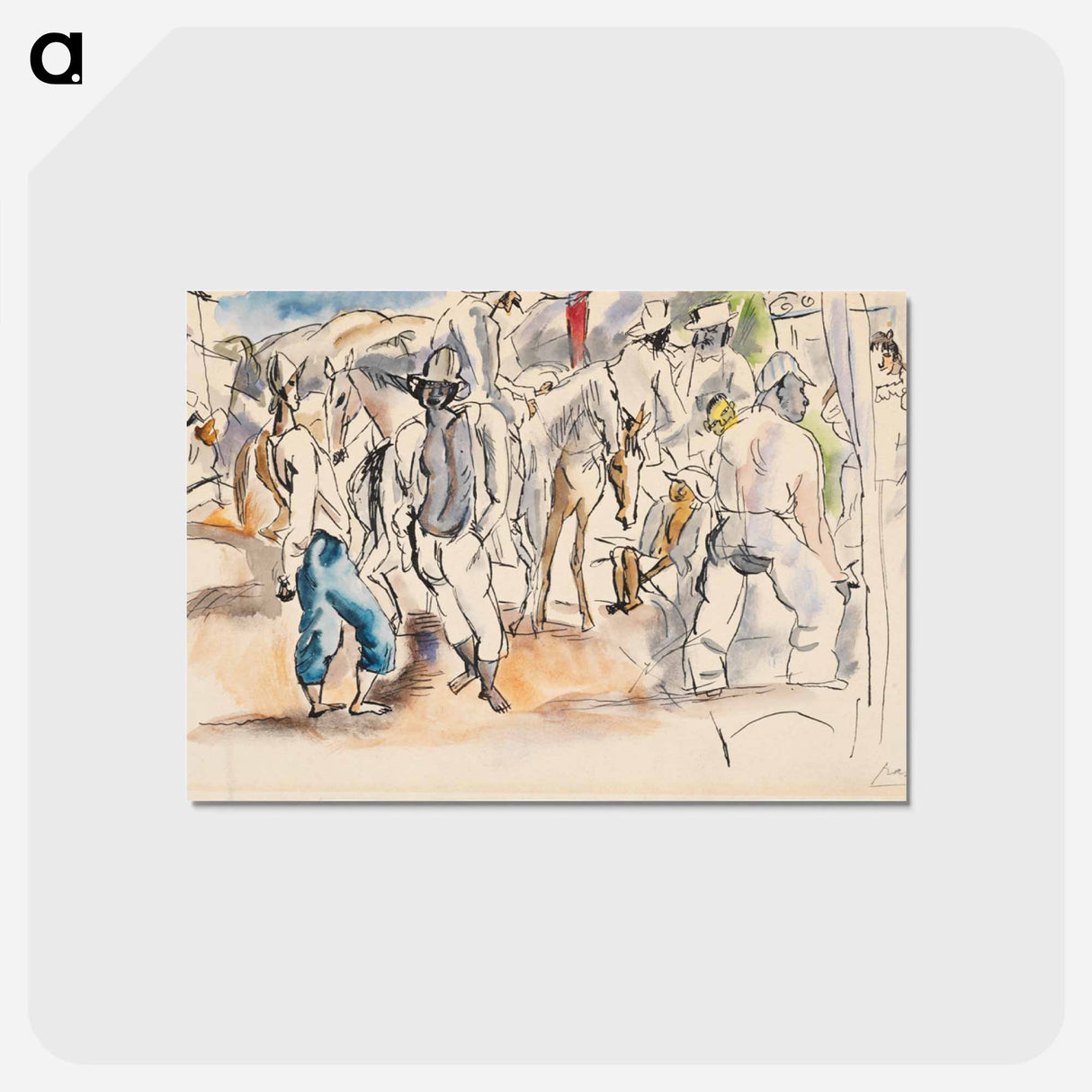 アートポストカード-Figures and Horses
- ジュール パスキン Postcard.