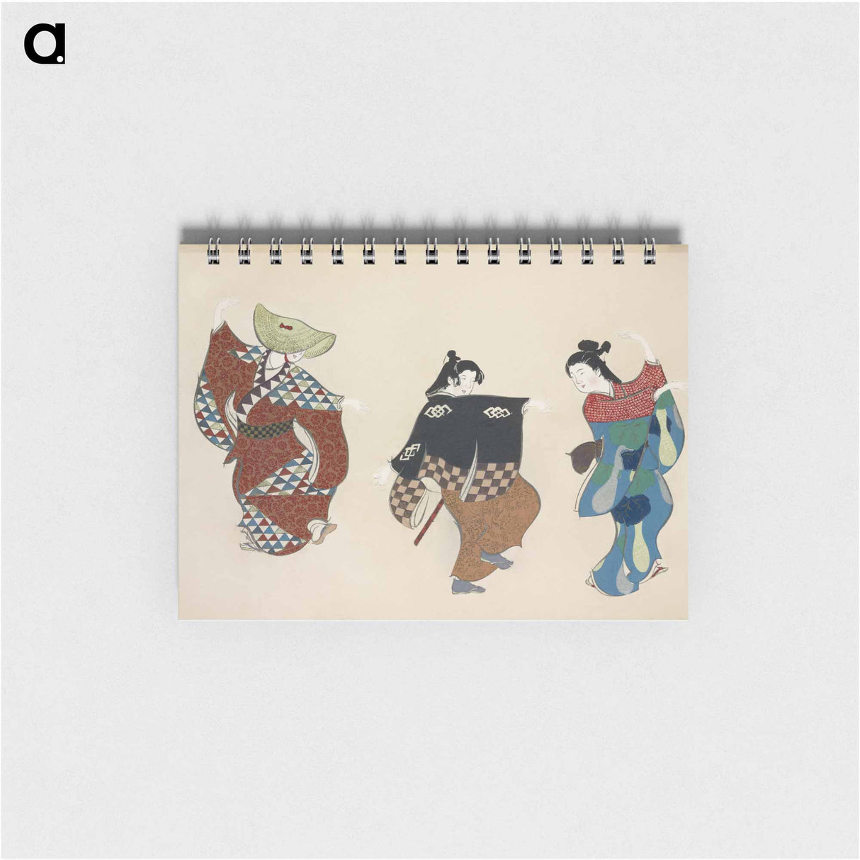 Dancers from Momoyogusa–Flowers of a Hundred Generations - 神坂 雪佳 Memo.