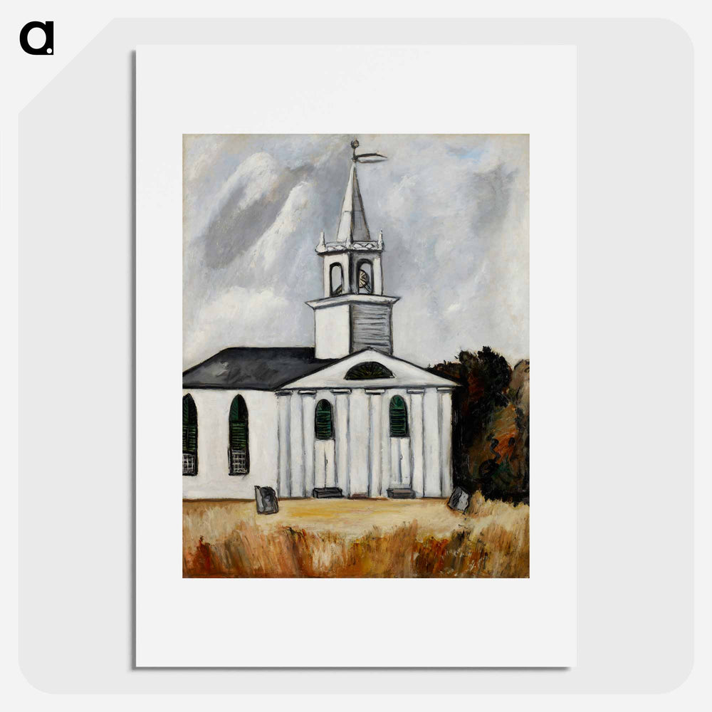 Church at Head Tide - Marsden Hartley Poster.