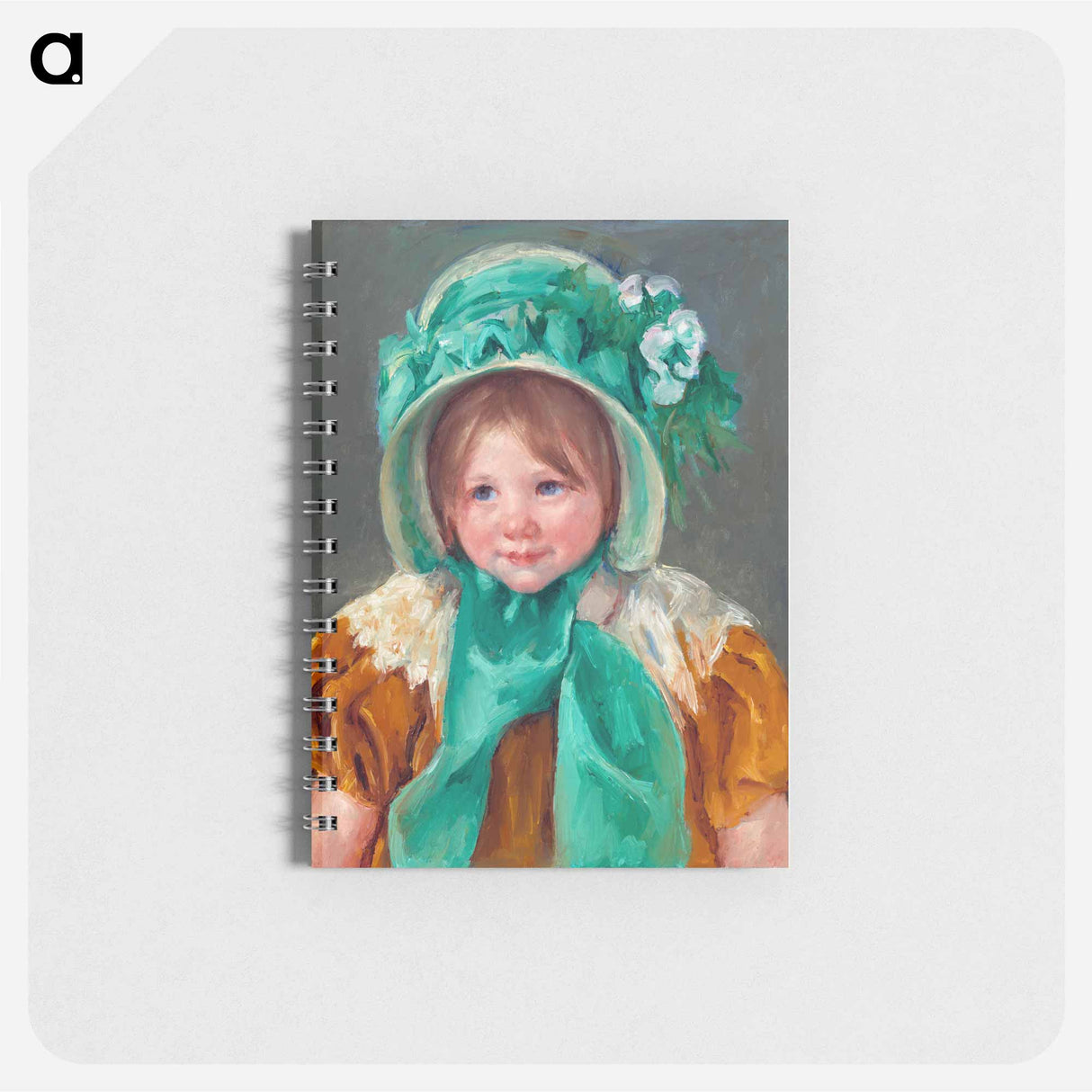 Sara in a Green Bonnet - メアリー カサット Memo.
