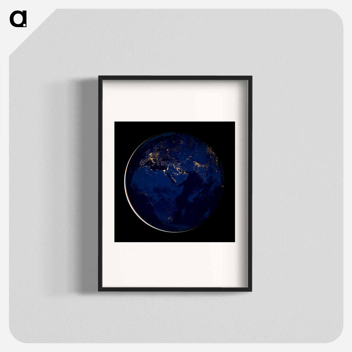 アートポスター-Nocturnal Hemispheric View
- 地球 Poster.