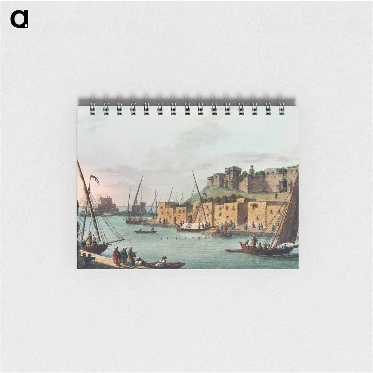 Castle in the Island of Tortosa - オスマン帝国領内の景色 Memo.