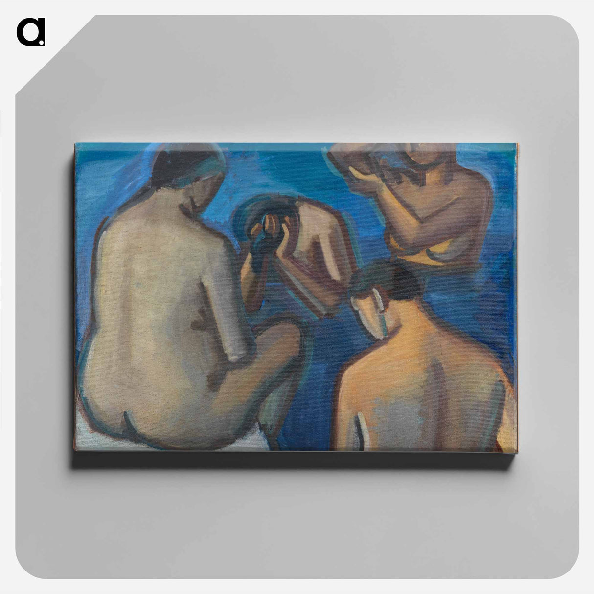 アートパネル-After the bath - ヴィルヘルム ルンドストローム Canvas.