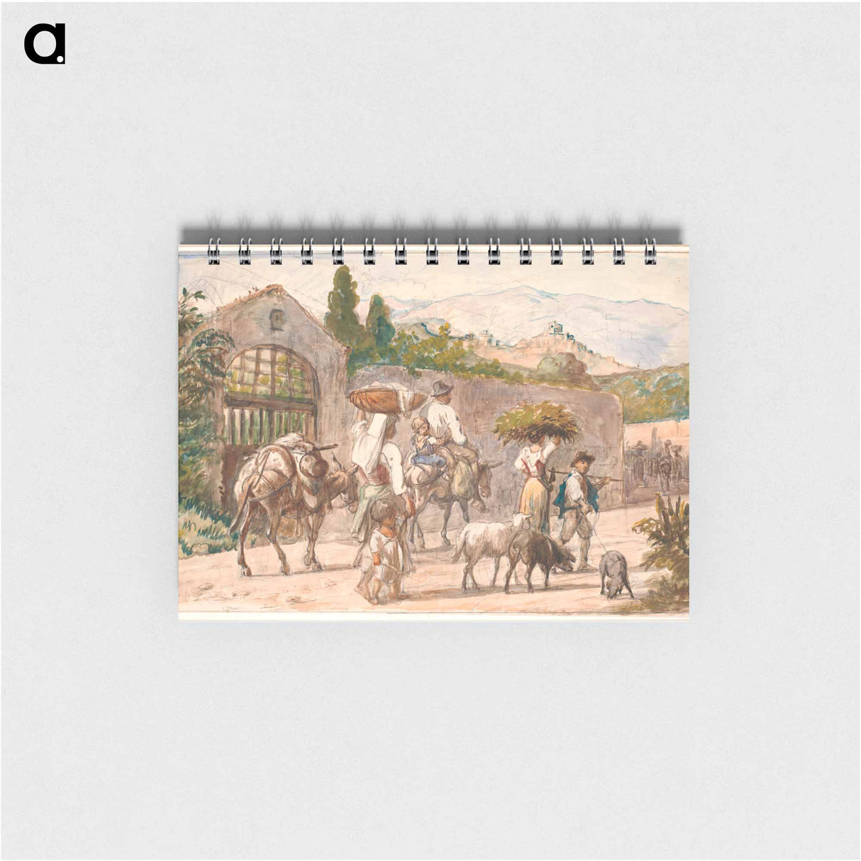 Peasants on their way to Rome - ヴィルヘルム マーストランド Memo.