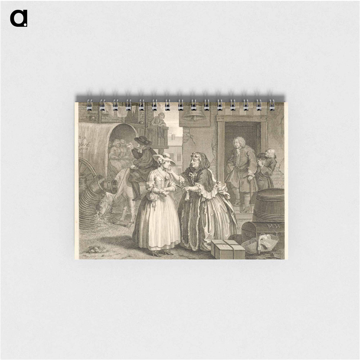 アートメモ帳-A Harlot's Progress, plate 1 - ウィリアム ホガース Memo.