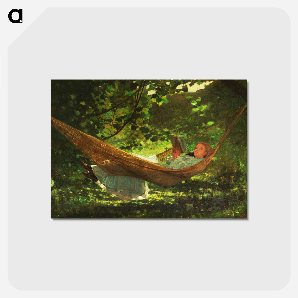 アートポストカード-Sunlight and Shadow - ウィンスロー ホーマー Postcard.