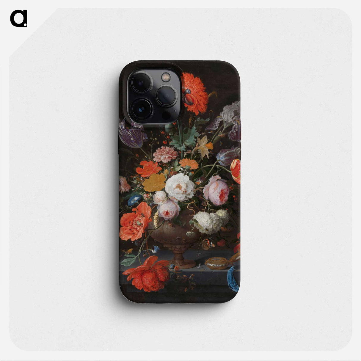 Original image from the Rijksmuseum - エイブラハム ミニョン Phone Case.