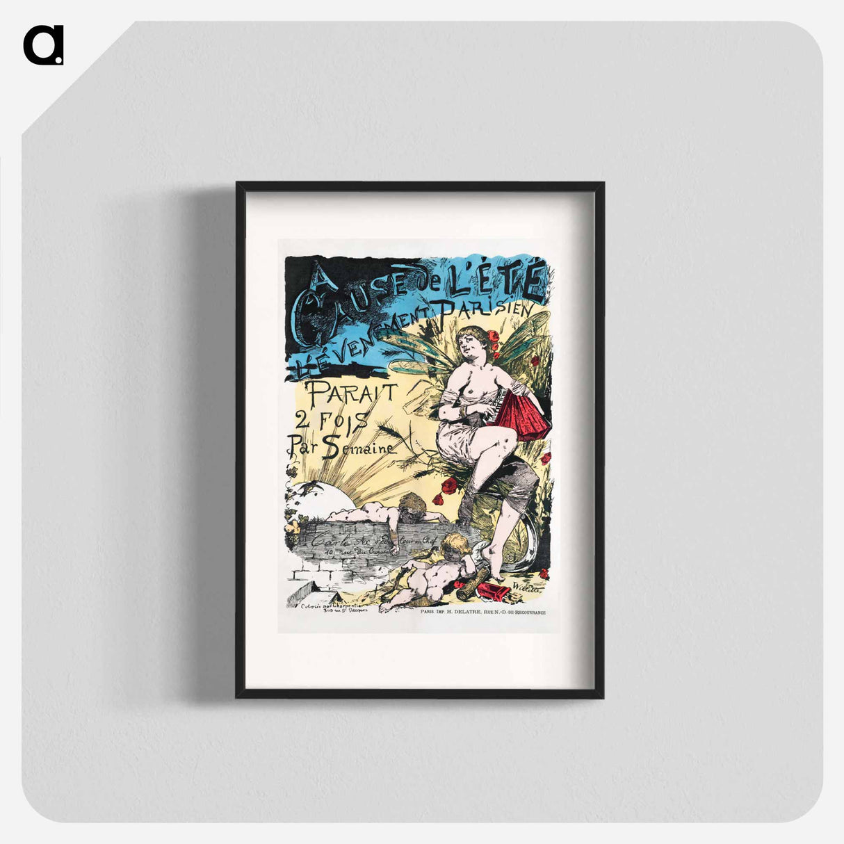 A cause de l'été, l'Evénement parisien paraît 2 fois par semaine - アドルフ レオン ウィレット Poster.