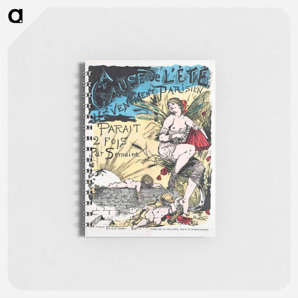 アートメモ帳-A cause de l'été, l'Evénement parisien paraît 2 fois par semaine - アドルフ レオン ウィレット Memo.