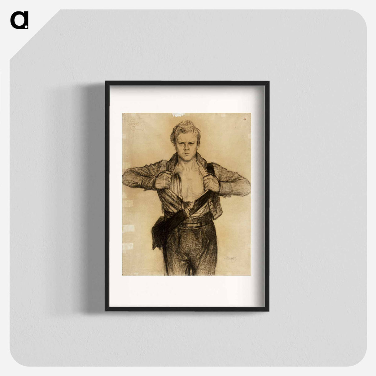 The wounded soldier from the poem döbeln at jutas - アルバート エーデルフェルト Poster.