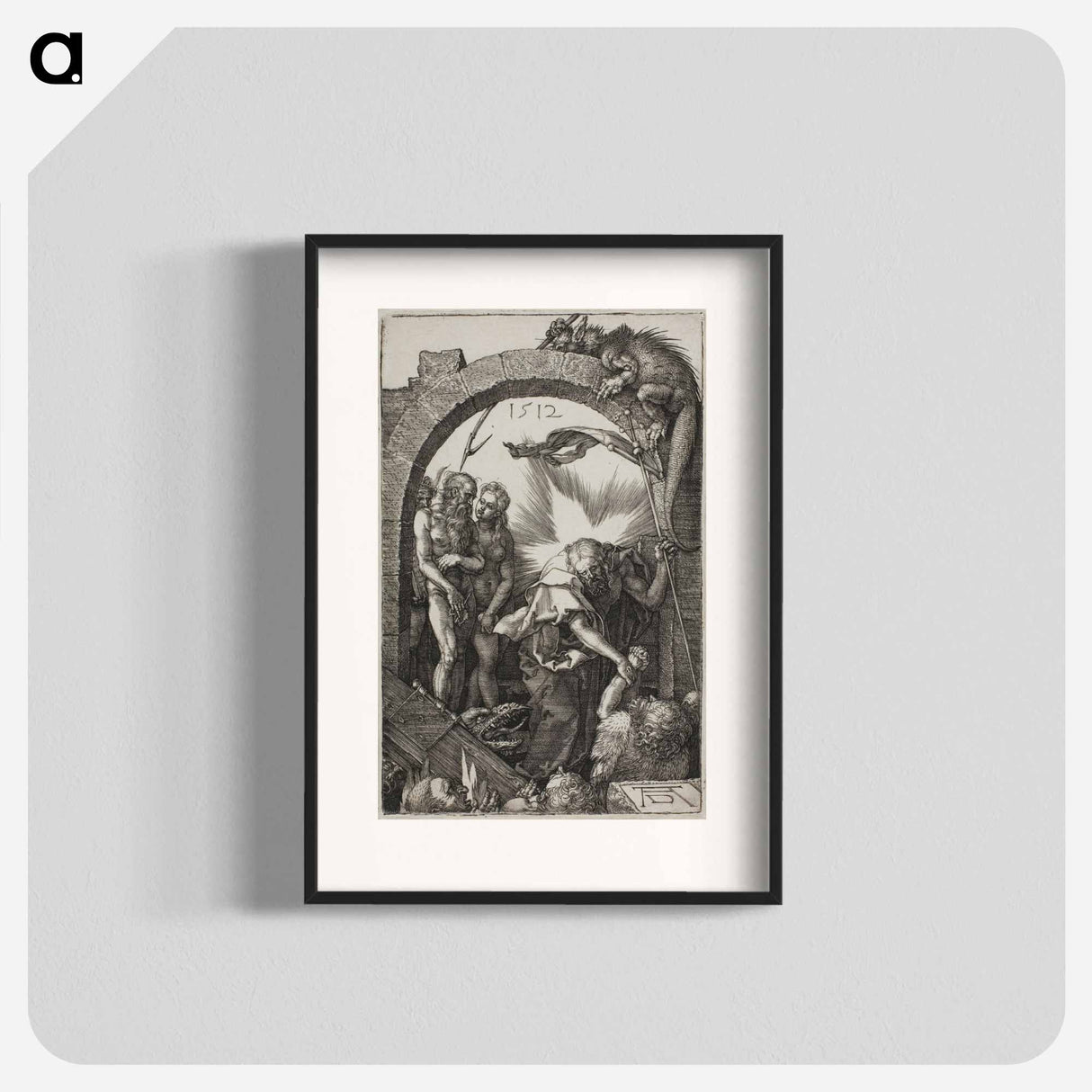 Harrowing of Hell; Christ in Limbo - アルブレヒト デューラー Poster.