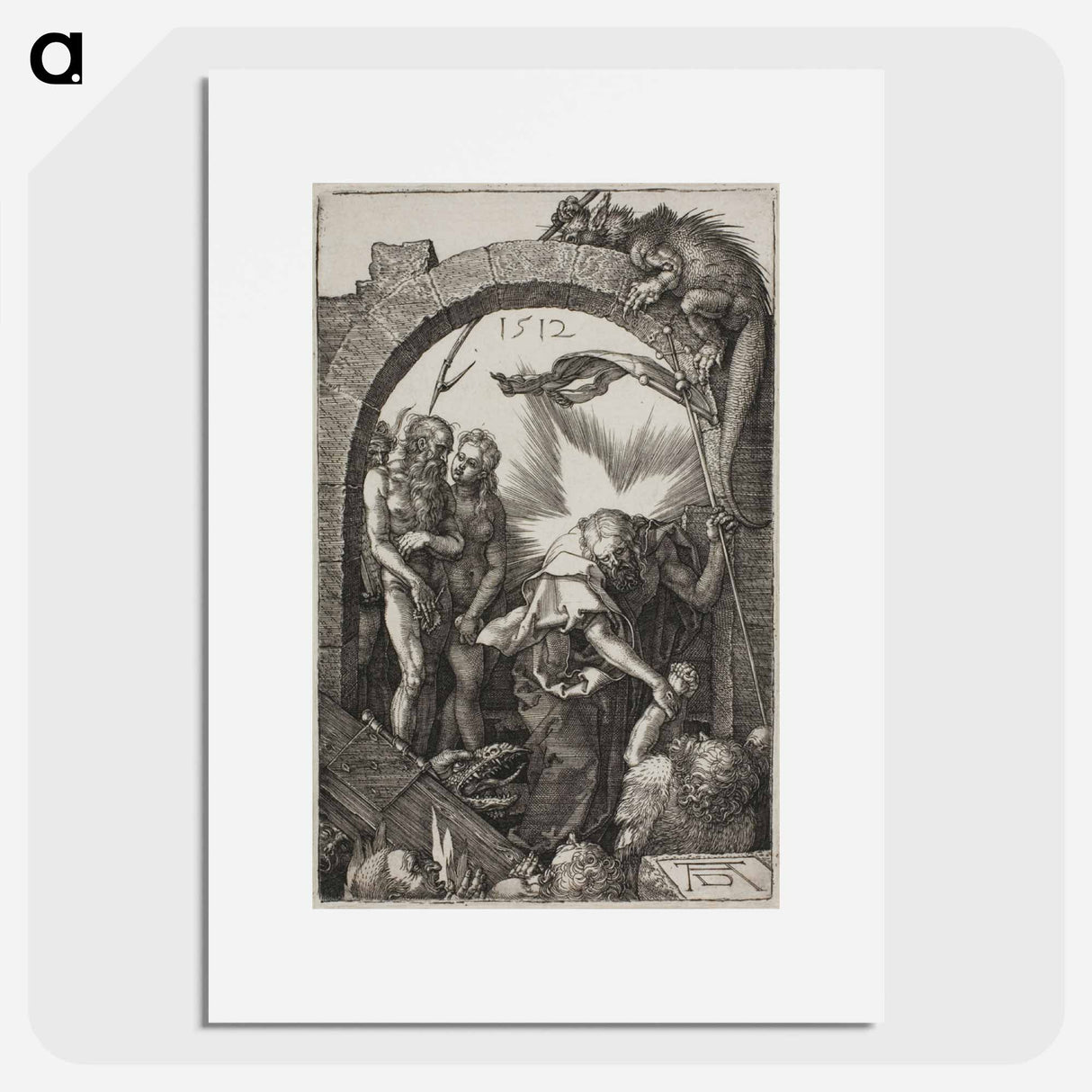 Harrowing of Hell; Christ in Limbo - アルブレヒト デューラー Poster.