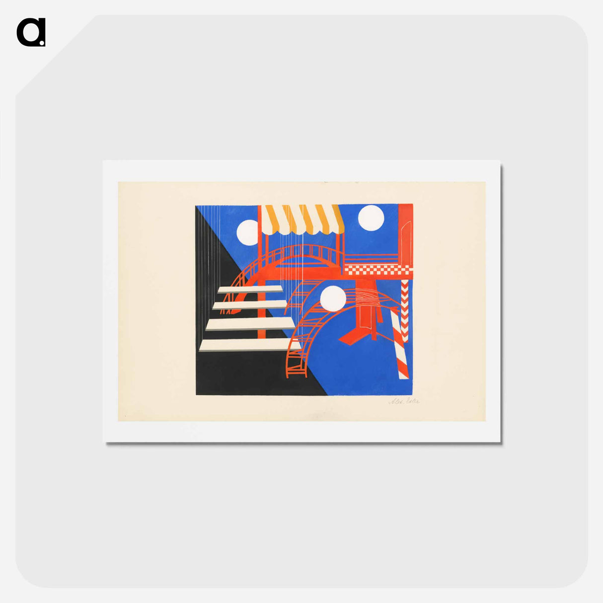 Maquettes de théatre i.-xv. - アレクサンドラ エクスター Postcard.