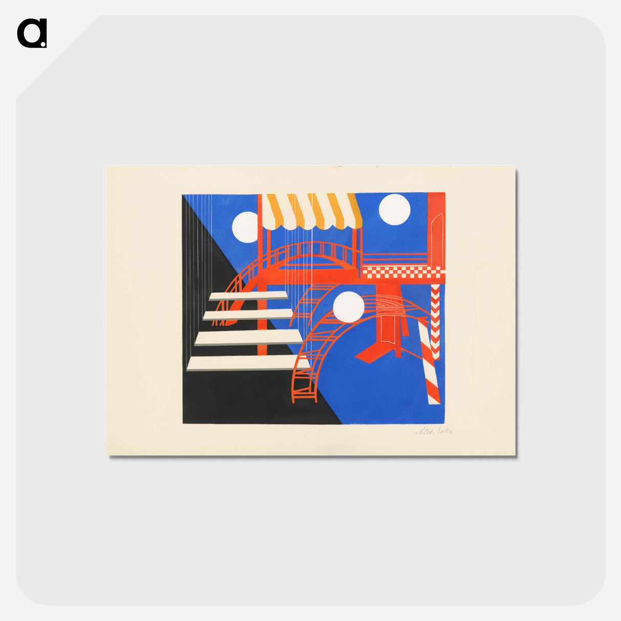 Maquettes de théatre i.-xv. - アレクサンドラ エクスター Postcard.