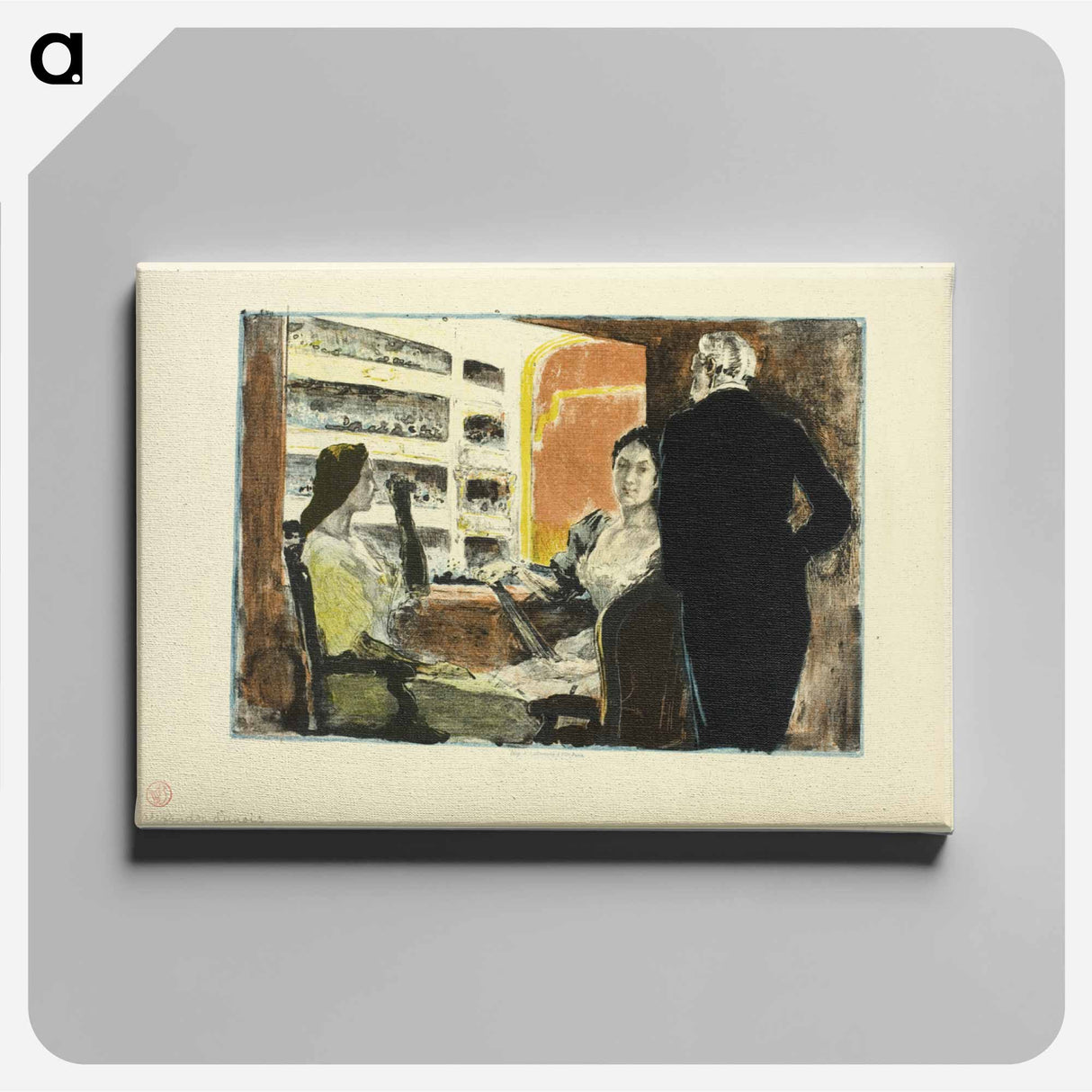 During Intermission - アレクサンドル ルノア Canvas.