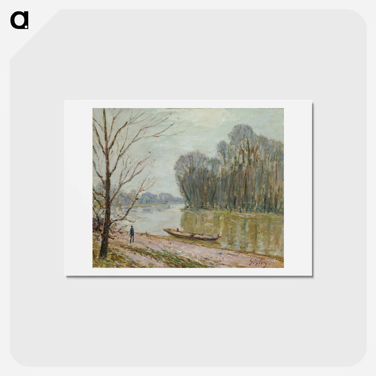 The Loire - アルフレッド シスレー Postcard.