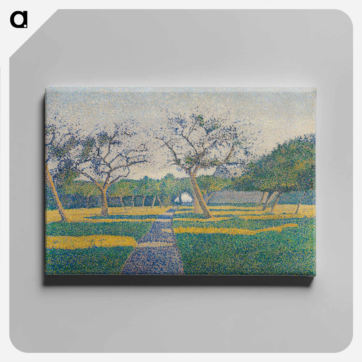 Orchard at la louvière - アルフレッド ウィリアム フィンチ Canvas.