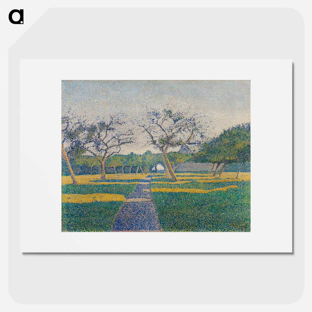 Orchard at la louvière - アルフレッド ウィリアム フィンチ Poster.